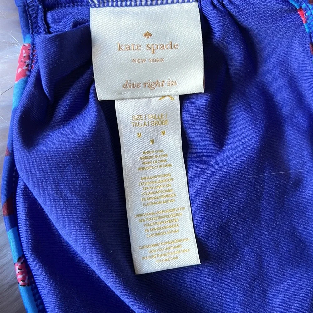 Kate Spade Ruffle Bandeau Bikini Top Size M